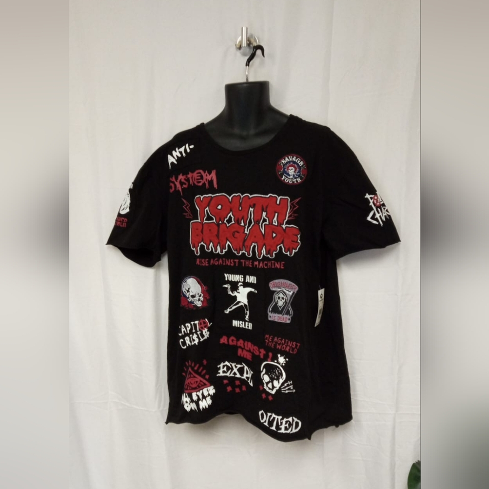 iro-ochi- Youth Brigade Graphic T-Shirt/ Color Black/ NWT/ MSRP $75 see image